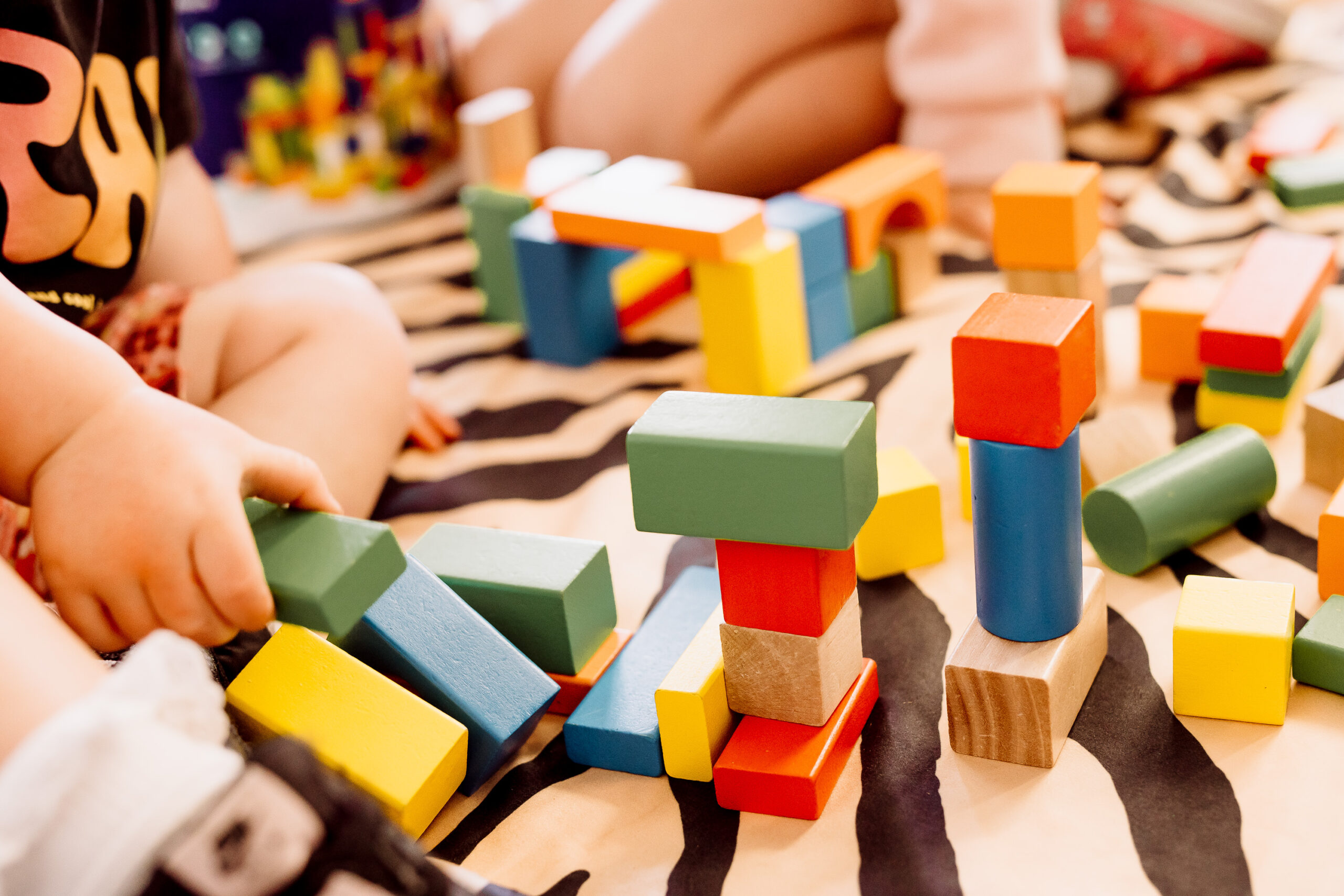close up photo of building blocks.